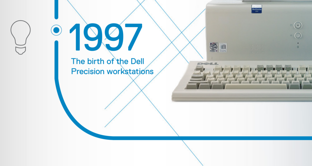Рабочая станция Dell WorkStation 400 образца 1997 года