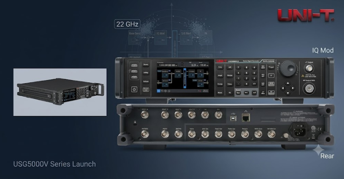 UNI-T выпустила векторные генераторы USG5000V с диапазоном до 22 ГГц