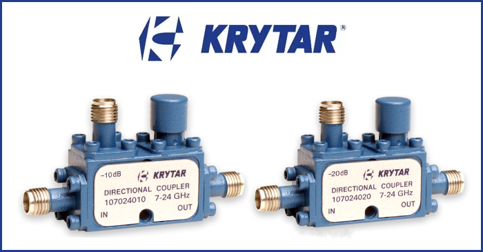 Направленные ответвители KRYTAR 107024010 и 107024020 для диапазона 7–24 ГГц