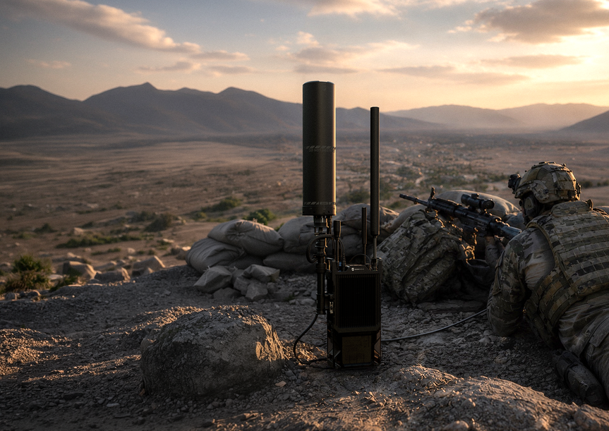 Система DroneShield RfRecon для мониторинга спектра и пеленгации на позиции