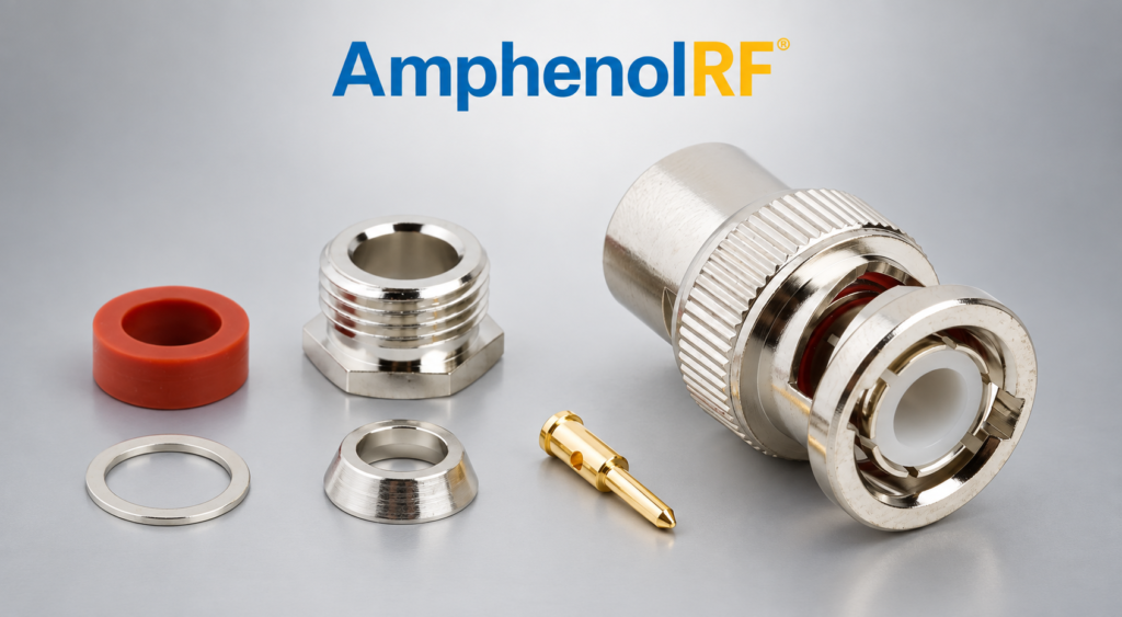 BNC-соединители и адаптеры Amphenol RF без PFAS с изоляторами PEEK