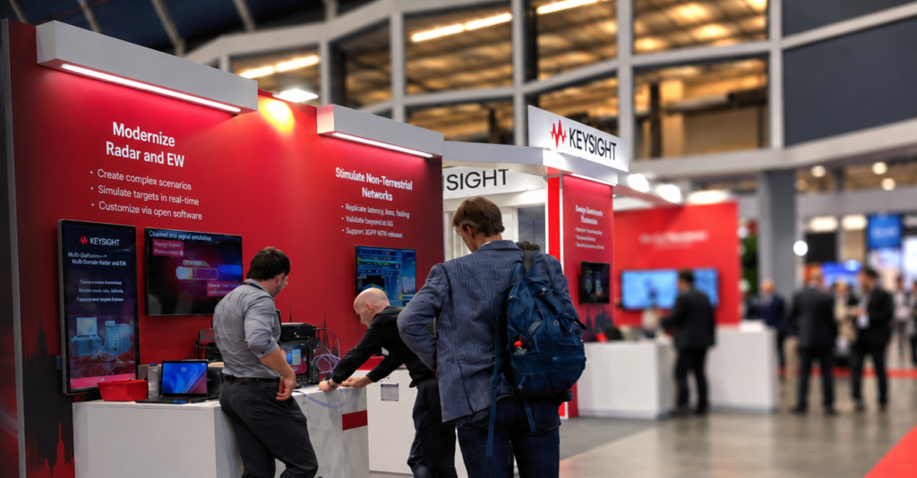 Решения Keysight для ВЧ, 6G, спутниковой связи и ИИ на EuMW 2026